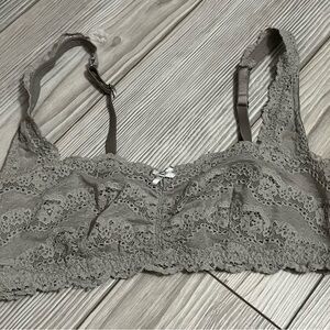 Victoria's Secret Lace Bralette in Gray